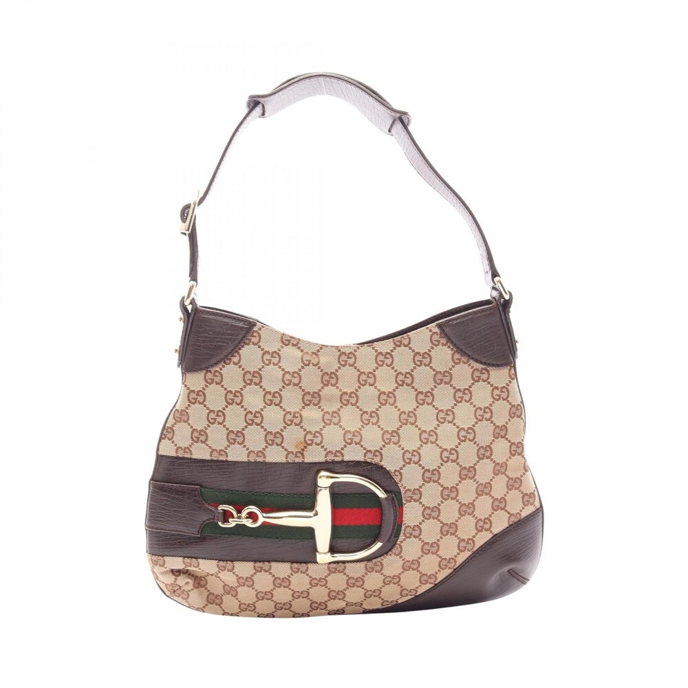 Gucci Hustler Bit Gg Canvas Shoulder #334619G80B